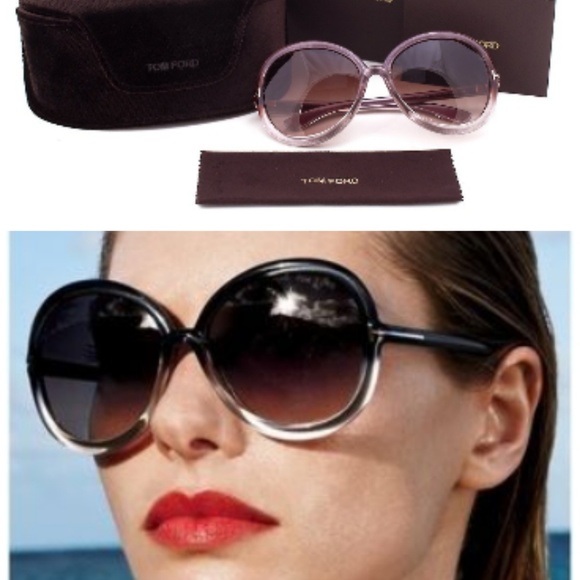Tom Ford PURPLE GLITTER Sunglass NIB